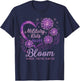 Military Kid Dandelion Bloom Where They're Planted Purple Up T-Shirt - T-Shirt | Navy