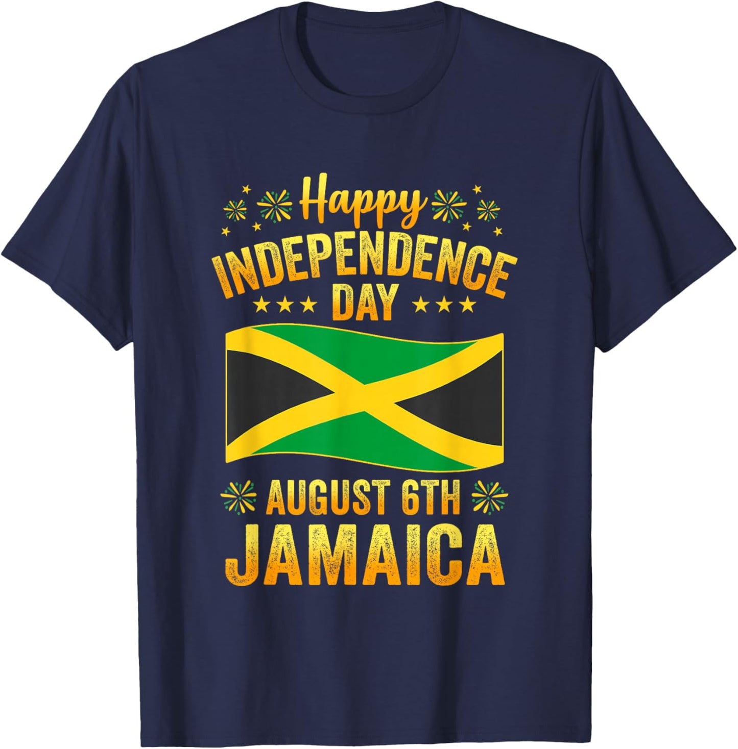 Proud Jamaican Happy Independence Day Jamaica 1962 Men Women T-Shirt - T-Shirt | Navy