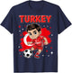 Turkey Kid Goal Cartoon Türkiye Turkish Flag for Boys Kids T-Shirt - T-Shirt | Navy