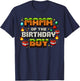 Mom Mama of The Birthday Boy Video Gamer Pixel Number T-Shirt - T-Shirt | Navy