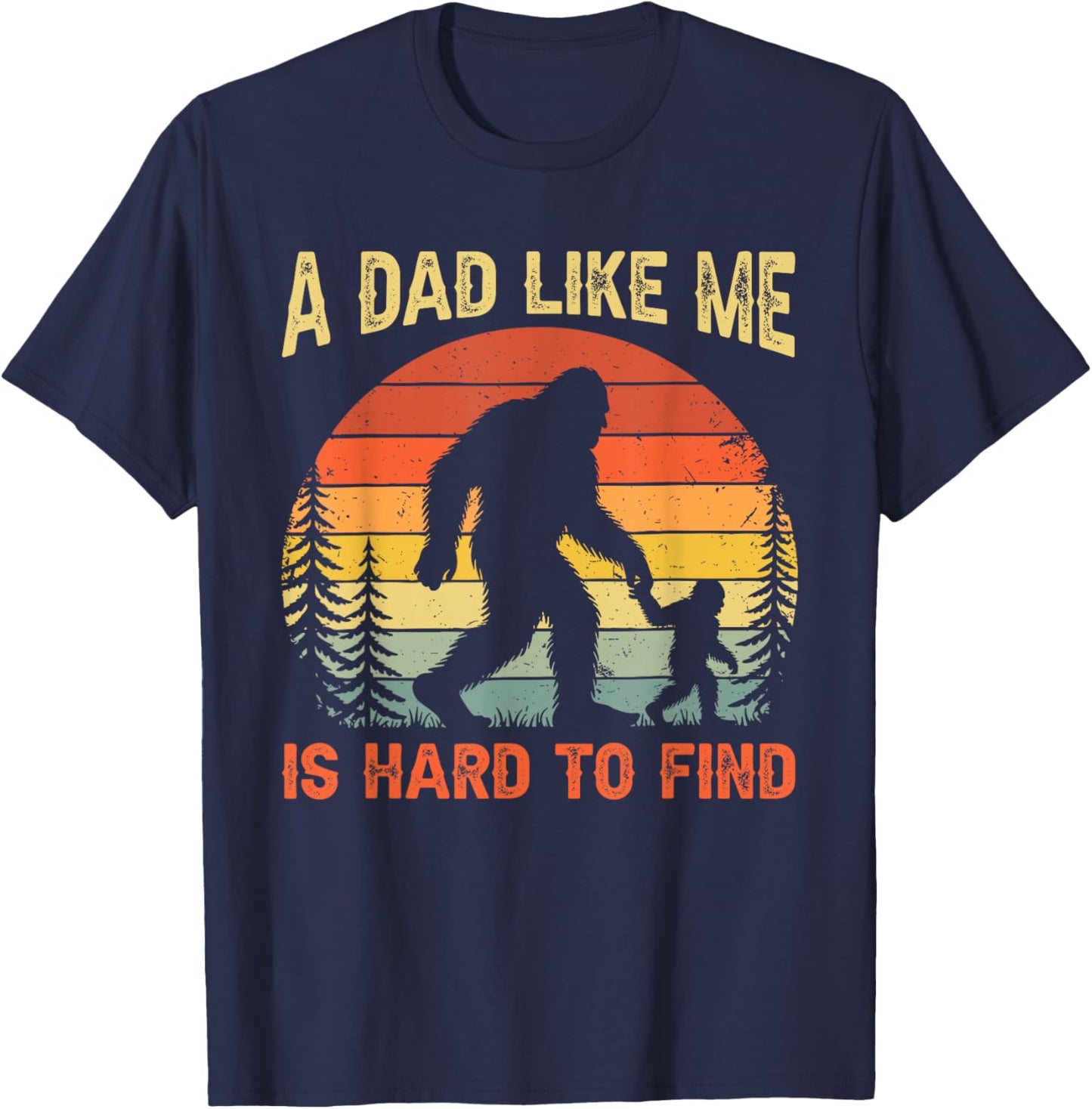 Sasquatch Papa T-Shirt - T-Shirt | Navy