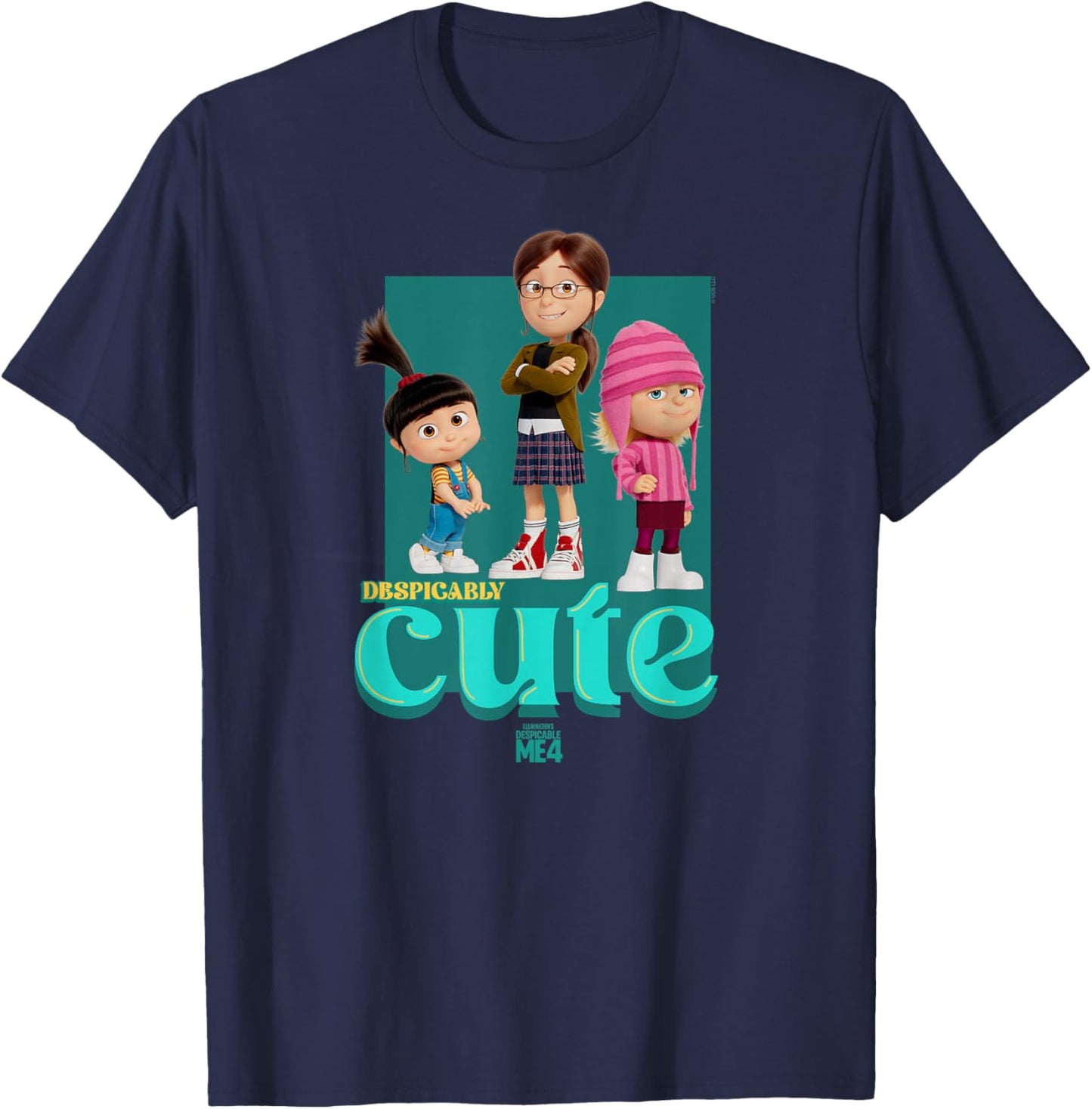 Minions Despicable Me 4 Despicably Cute T-Shirt - T-Shirt | Navy