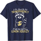 in The Interest It was Not Easy Peasy Lemon Squeezy Raccoon T-Shirt - T-Shirt | Navy