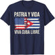 Half Cuban Half American Country USA Flag Cuba America T-Shirt - T-Shirt | Navy