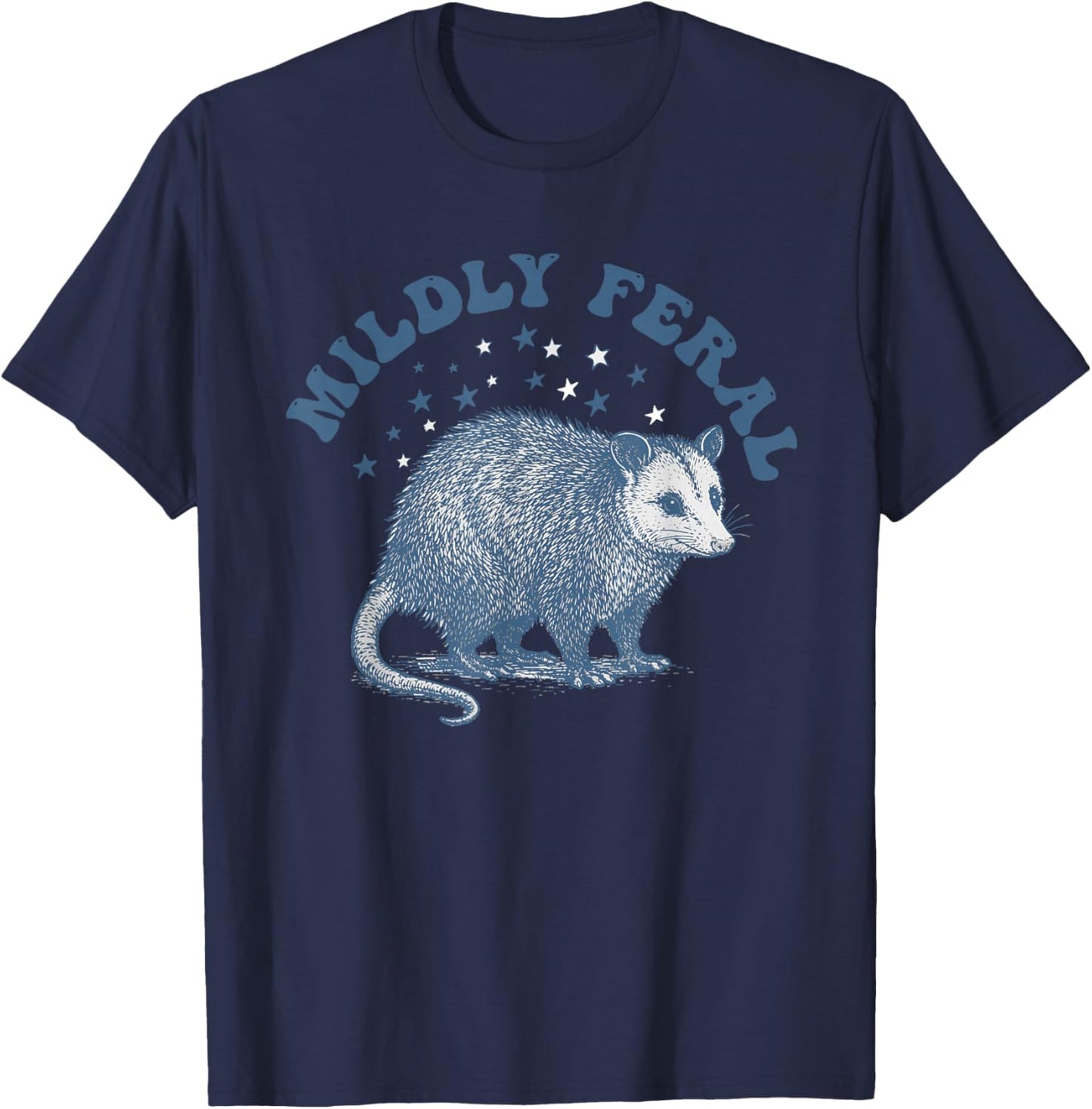 Trash Panda Feral Girl Women T-Shirt - T-Shirt | Navy