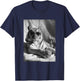 Elegant Tiger with Sunglasses Feline Animal Photography T-Shirt - T-Shirt | Navy