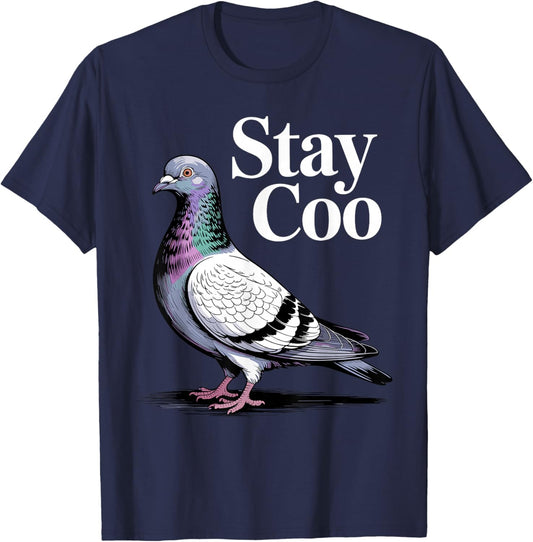 Cool Pigeon Design Women Racing Homing Pigeon Lover T-Shirt - T-Shirt | Navy