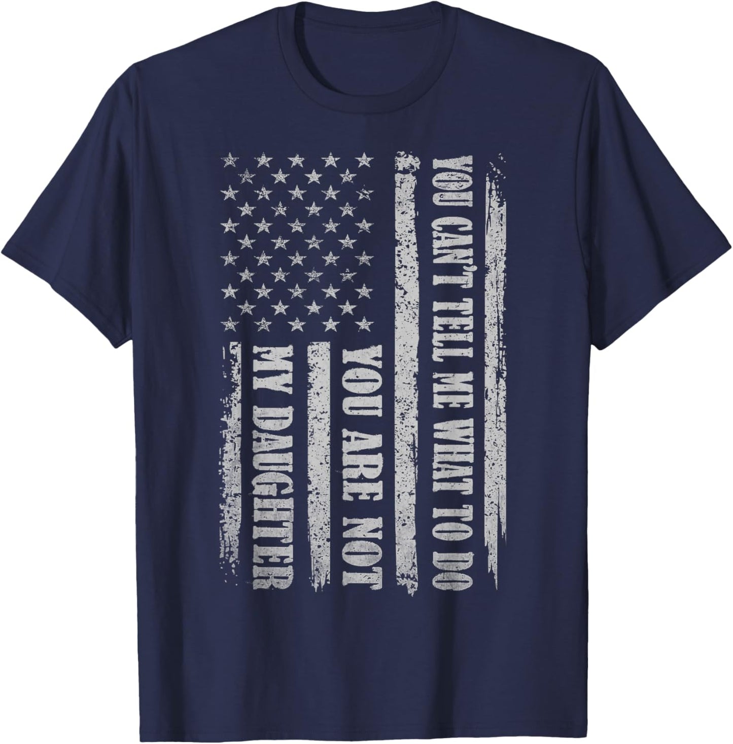 Funny Father Day Design for Daddy Papa Men from Daughter Dad T-Shirt - T-Shirt | Navy