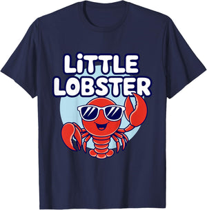 Kids Child Lobster Kids T-Shirt - T-Shirt | Navy