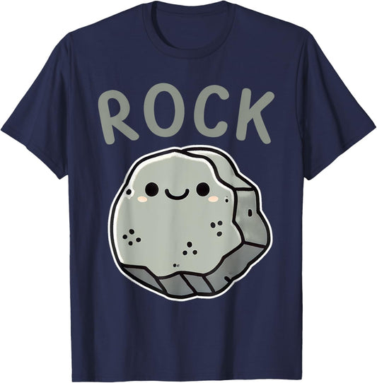 Cute Rock Paper Scissors Halloween Costumes Friend Matching T-Shirt - T-Shirt | Navy