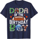 Dada of The Birthday Boy Game Day Football Lover T-Shirt - T-Shirt | Navy
