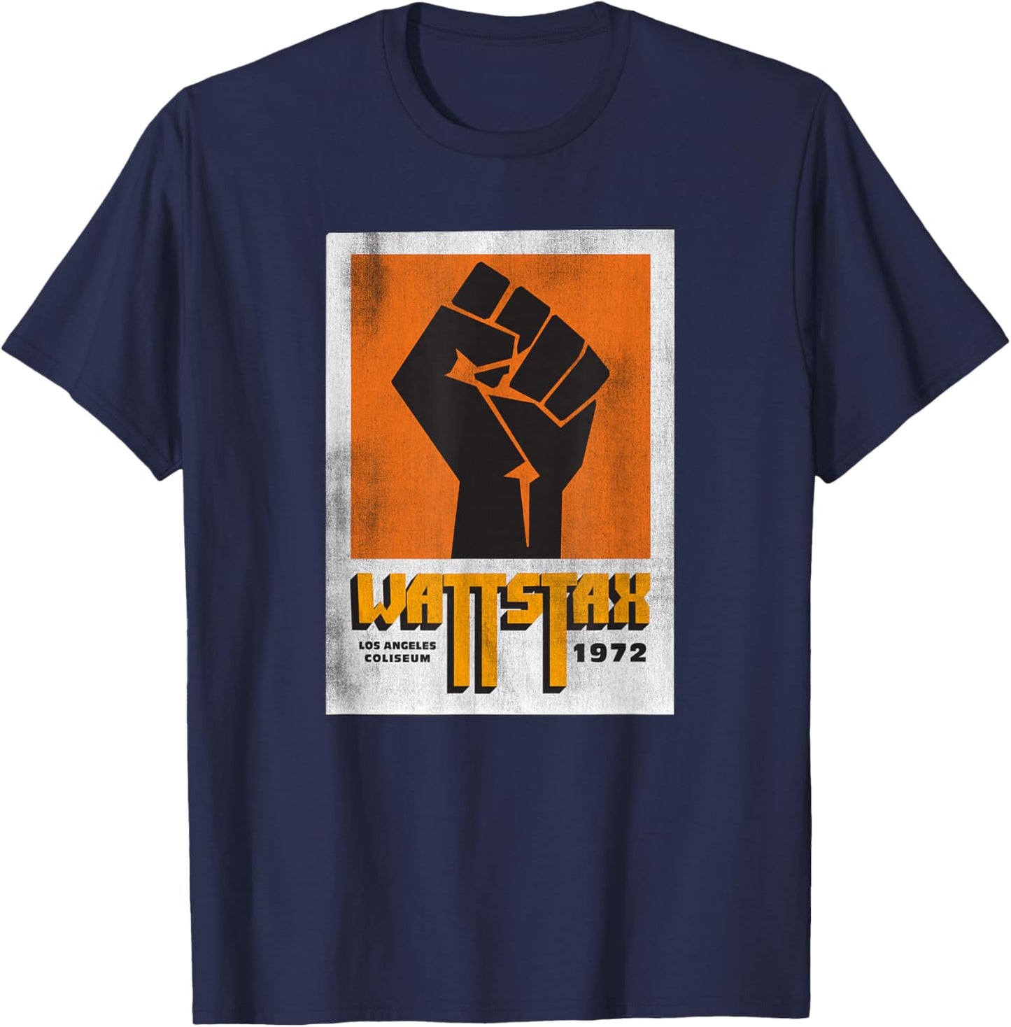 Wattstax 1972 Logo T-Shirt - T-Shirt | Navy