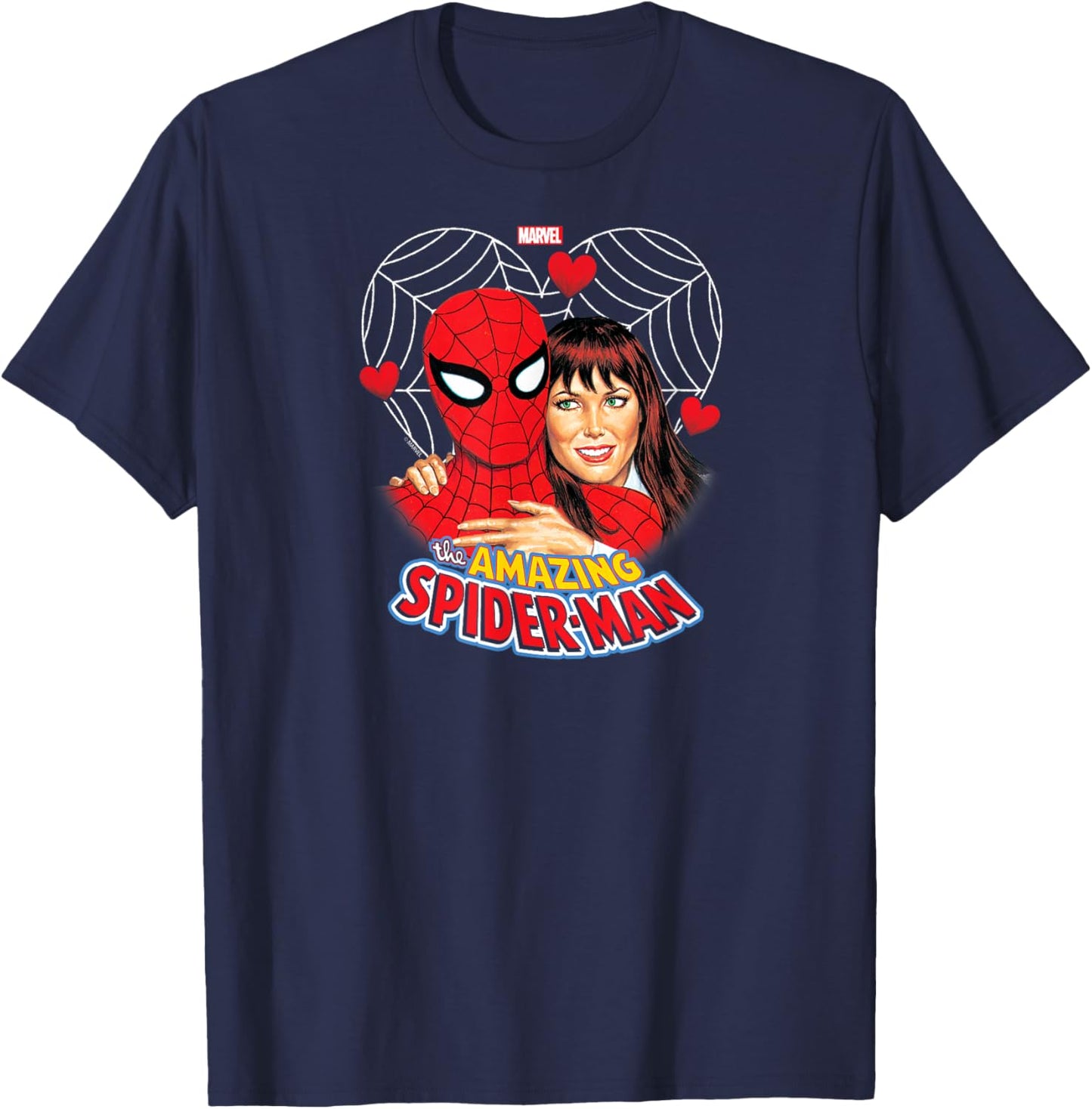Spider-Man - Spidey and Mary Jane Valentine's Day T-Shirt - T-Shirt | Navy