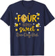 4 Year Old Bday Four Ever Sweet Bee-Day Girl 4th Birthday T-Shirt - T-Shirt | Navy