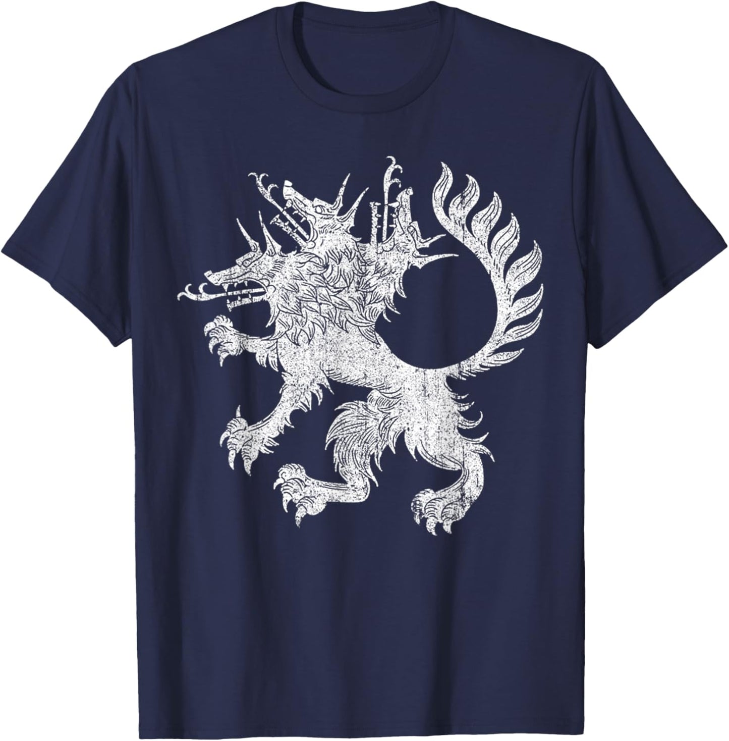 Adults, Black, Small, Short Sleeve, , Vintage T-Shirt - T-Shirt | Navy