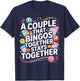 Bingo Player Couple Girlfriend Wedding Marriage A Couple T-Shirt - T-Shirt | Navy