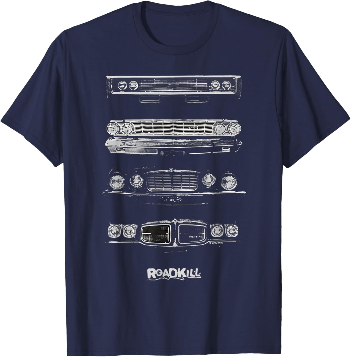 Roadkill Grilles Adult T-Shirt - T-Shirt | Navy