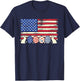 Easter Egg Bunny American Flag Patriotic Shirt Men Women T-Shirt - T-Shirt | Navy