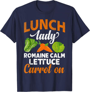 Lunch Lady Squad Cafeteria Worker Dinner Lady Cooking Gifts T-Shirt - T-Shirt | Navy