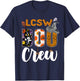 LCSW Boo Crew Halloween Matching Clinical Social Worker T-Shirt - T-Shirt | Navy