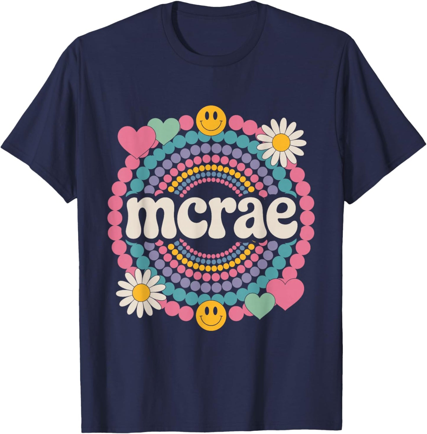McRae Lover Name Design Apparel Women Kids T-Shirt - T-Shirt | Navy