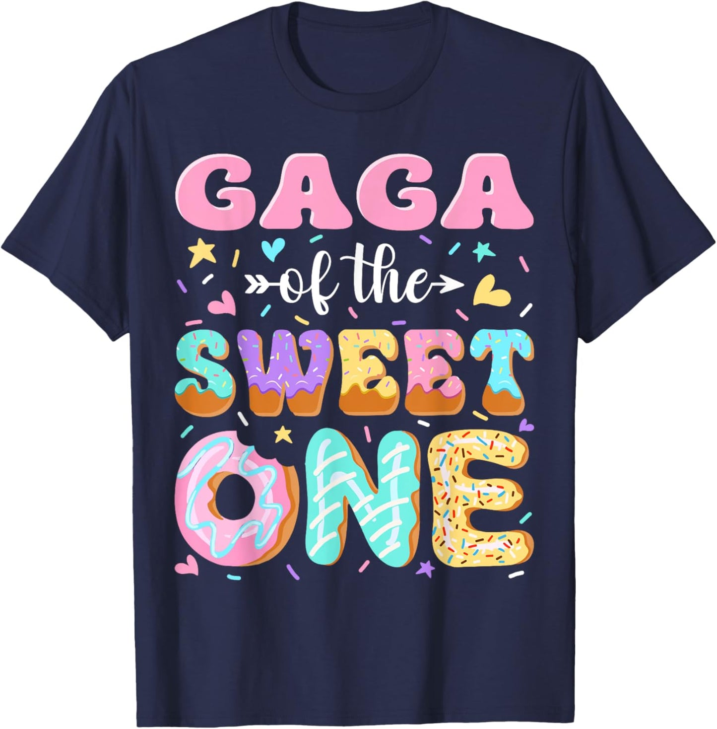 Gaga of The Sweet One First Birthday Matching Family T-Shirt - T-Shirt | Navy