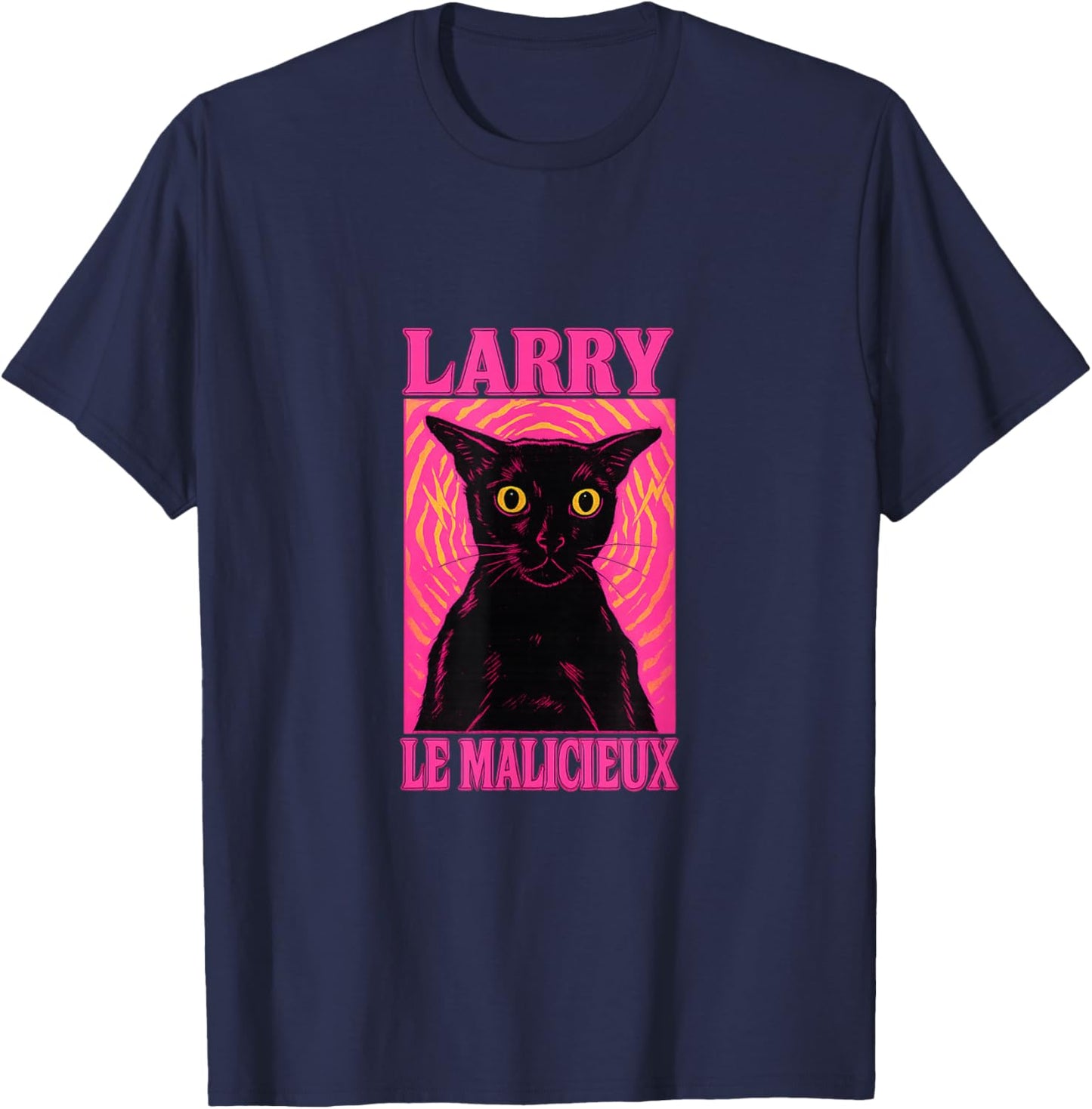 Larry The Mischievous Meme Brainrot Cat Lakaka T-Shirt - T-Shirt | Navy