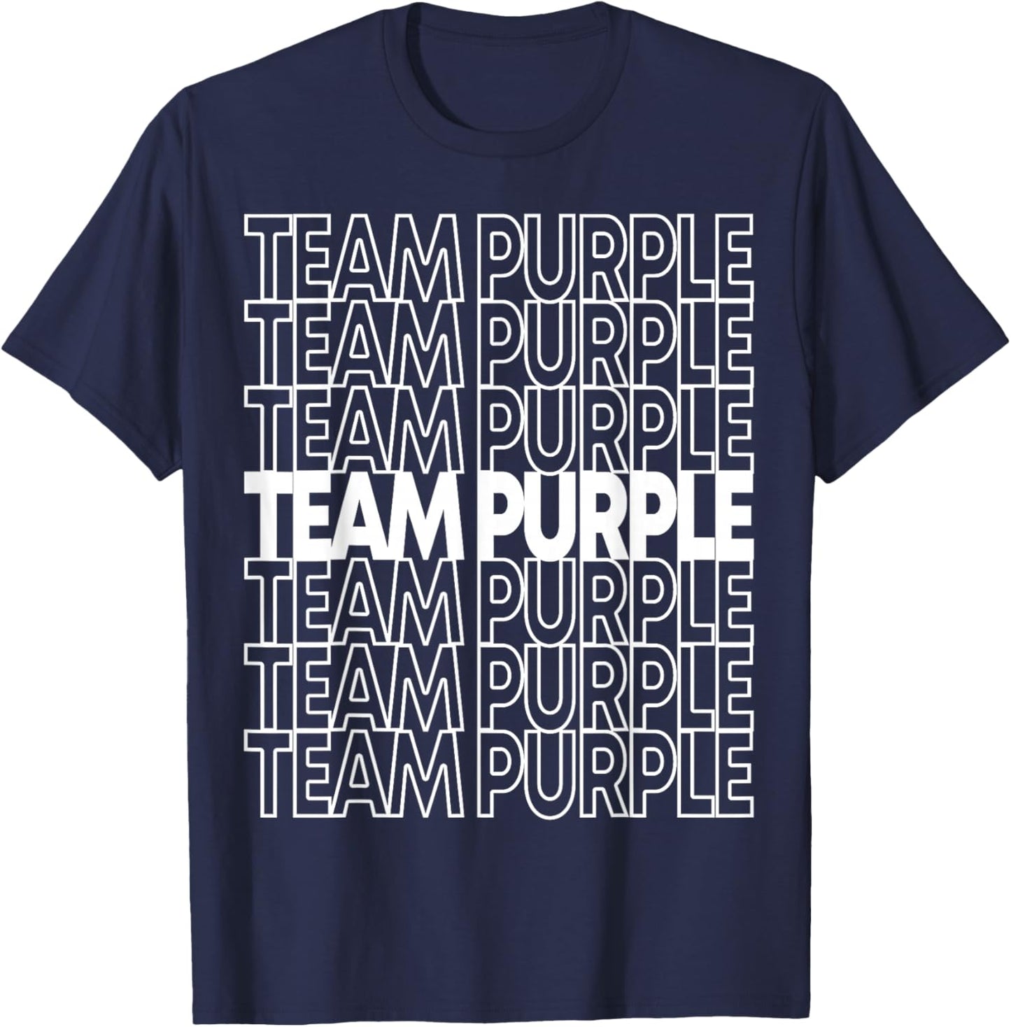Team Purple School Spirit T-Shirt - T-Shirt | Navy