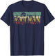 Trees Outdoors Wildlife Nature Vintage Forest Nature Retro T-Shirt - T-Shirt | Navy