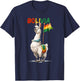 Funny Patriotic Bolivia Colors with Llama Costume T-Shirt - T-Shirt | Navy