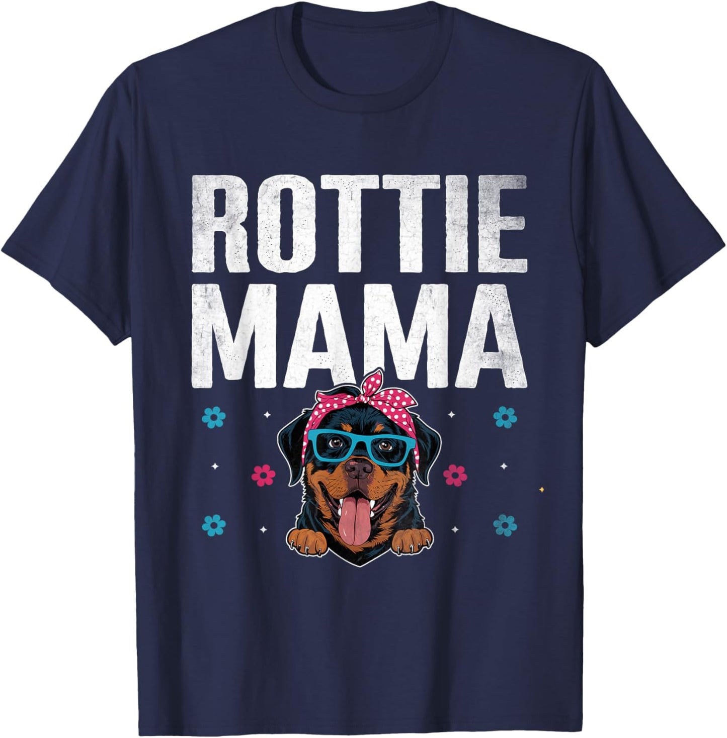 Rottie Mama Rottweiler Dog Rottweilers T-Shirt - T-Shirt | Navy