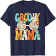 Groovy Mama Mom Retro Hippie 60s 70s Party Outfit Women T-Shirt - T-Shirt | Navy