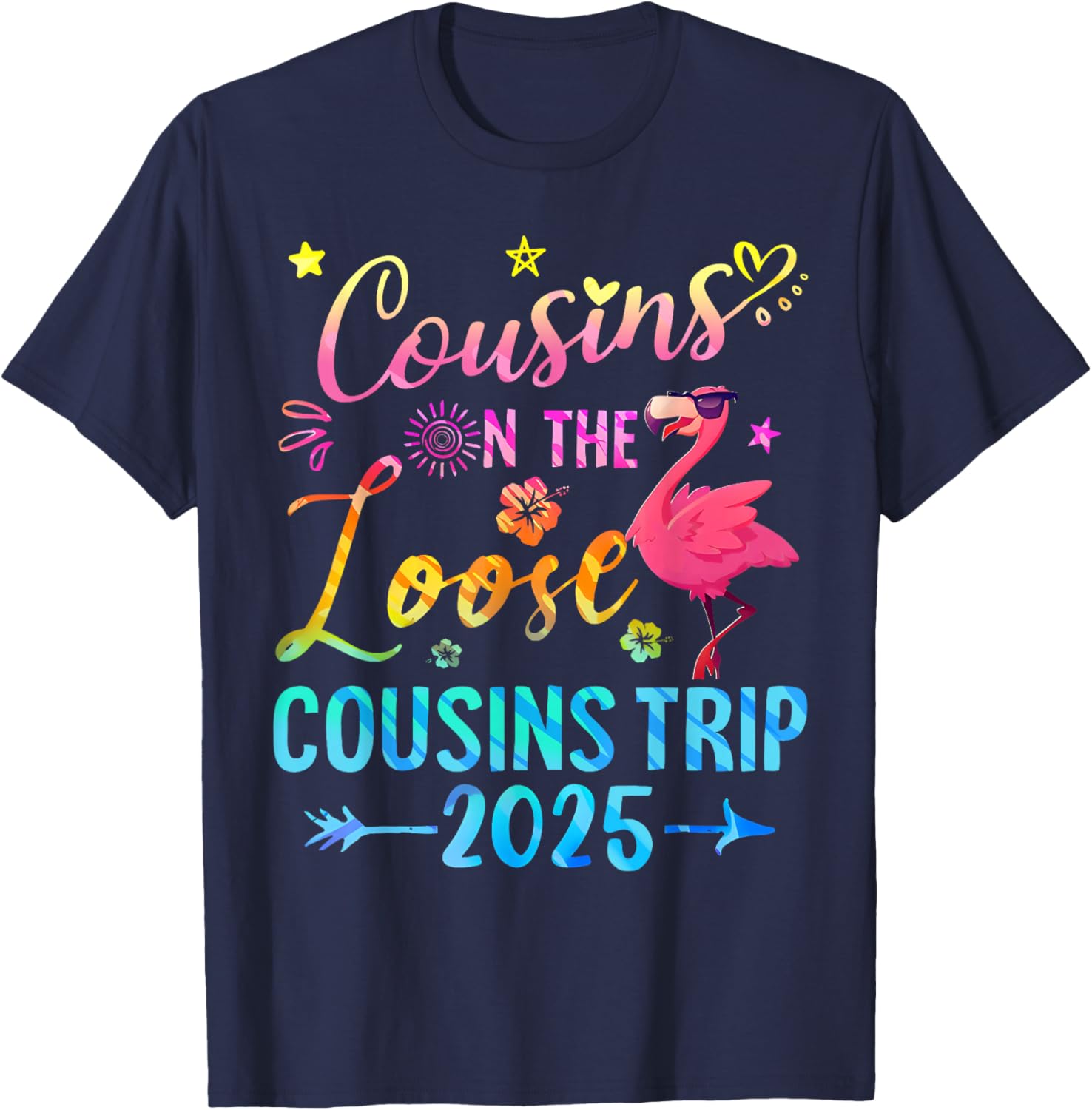 Cousins On The Loose Cousins Trip 2025 Matching Weekend Trip T-Shirt - T-Shirt | Navy