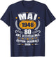 Vintage Mai 1946 Cadeau Anniversaire 80 Ans Hommes Femmes T-Shirt - T-Shirt | Navy