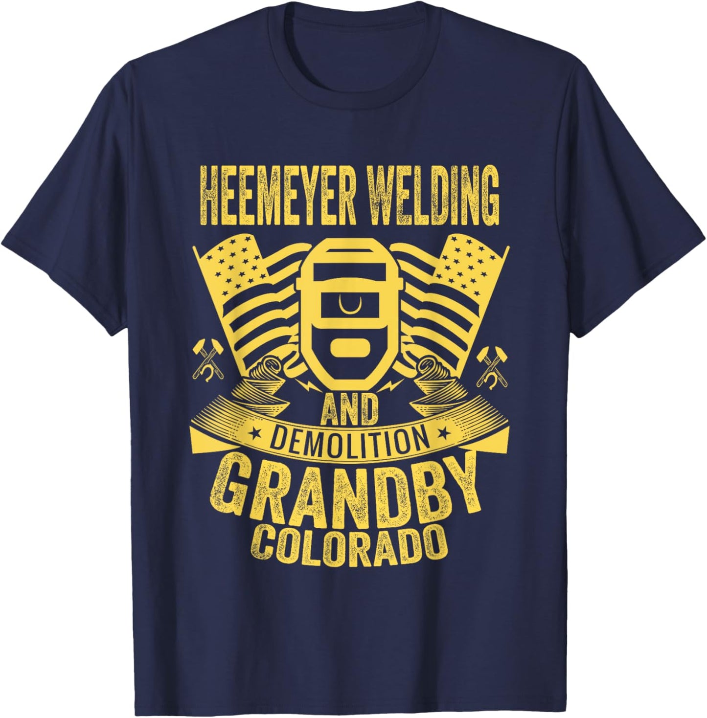 Heemeyer Welding and Demolition Grandby Colorado heemeyer T-Shirt - T-Shirt | Navy
