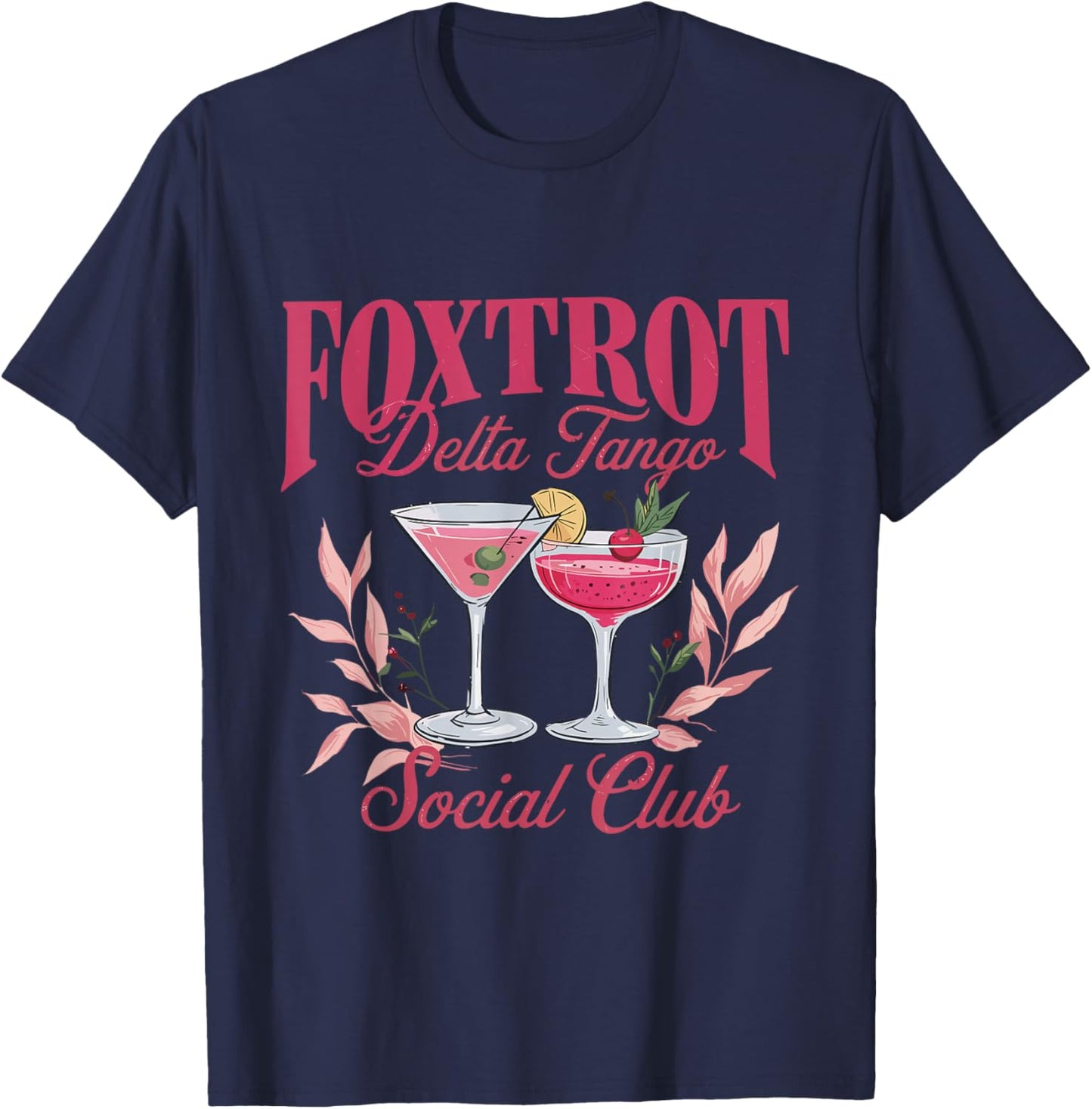 Foxtrot Delta Tango Social Club T-Shirt - T-Shirt | Navy