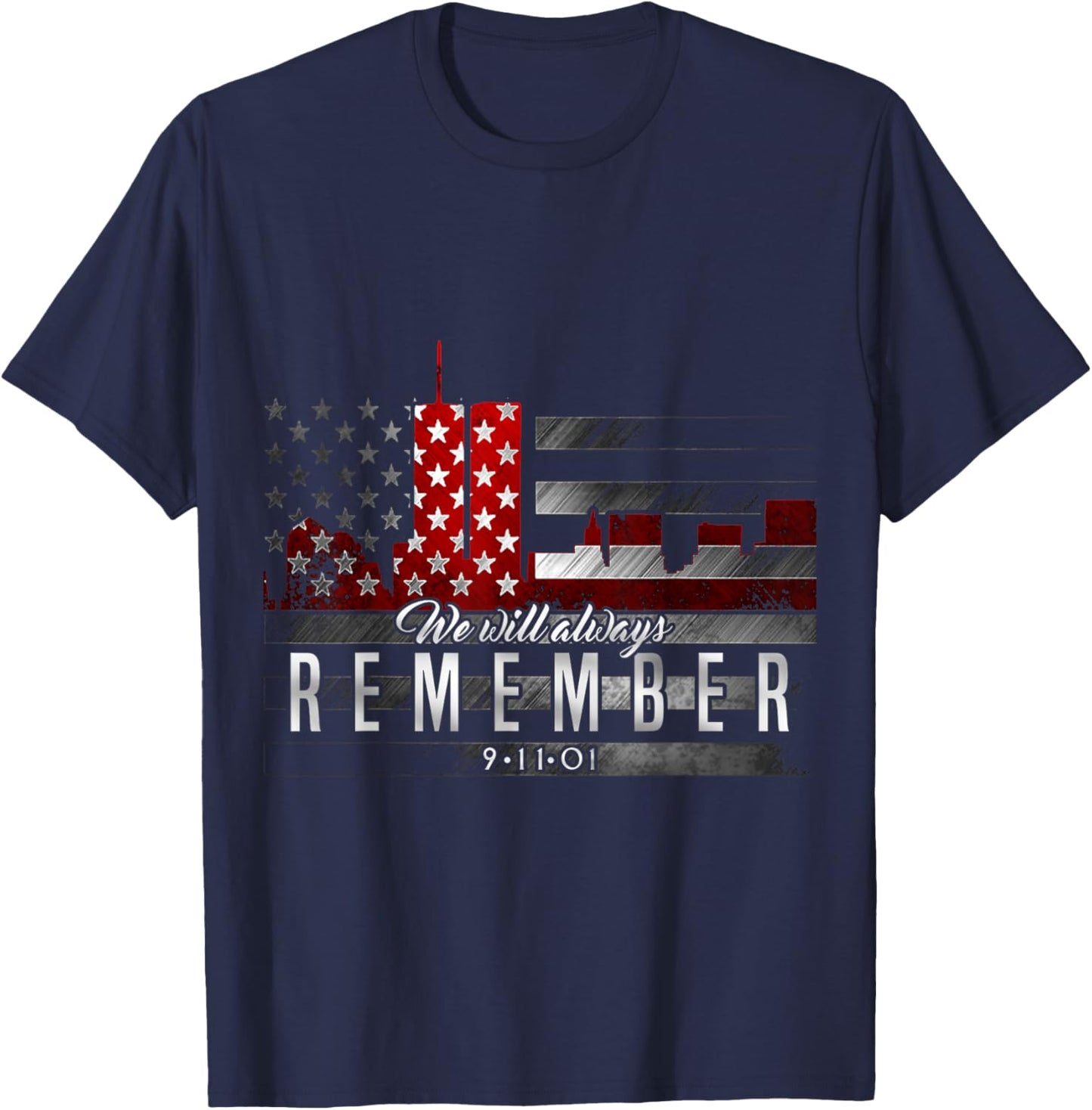 September 11th - REMEMBER T-Shirt - T-Shirt | Navy