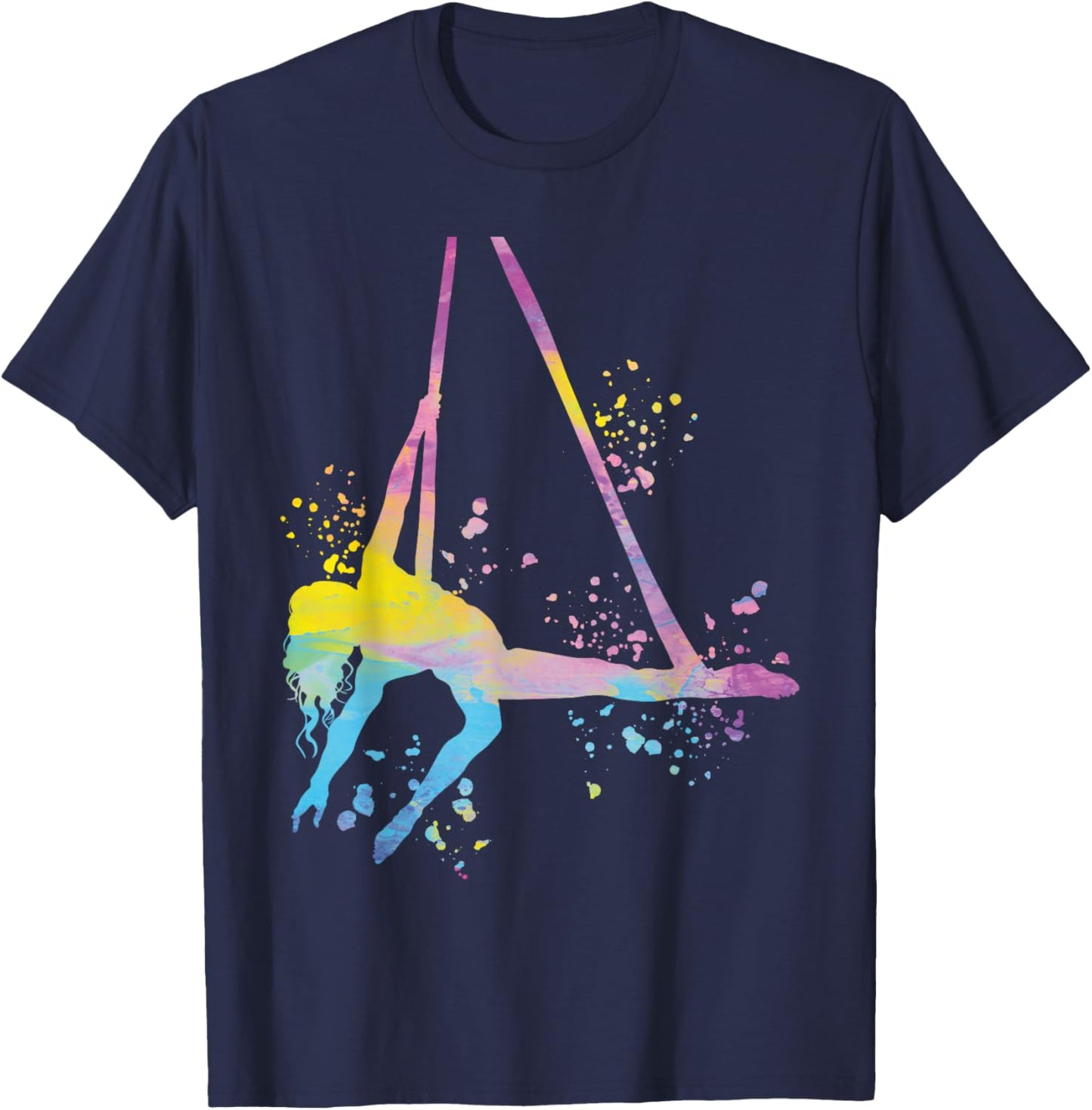 Aerialist Colorsplash Aerial Yoga Kids Aerial Silk T-Shirt - T-Shirt | Navy