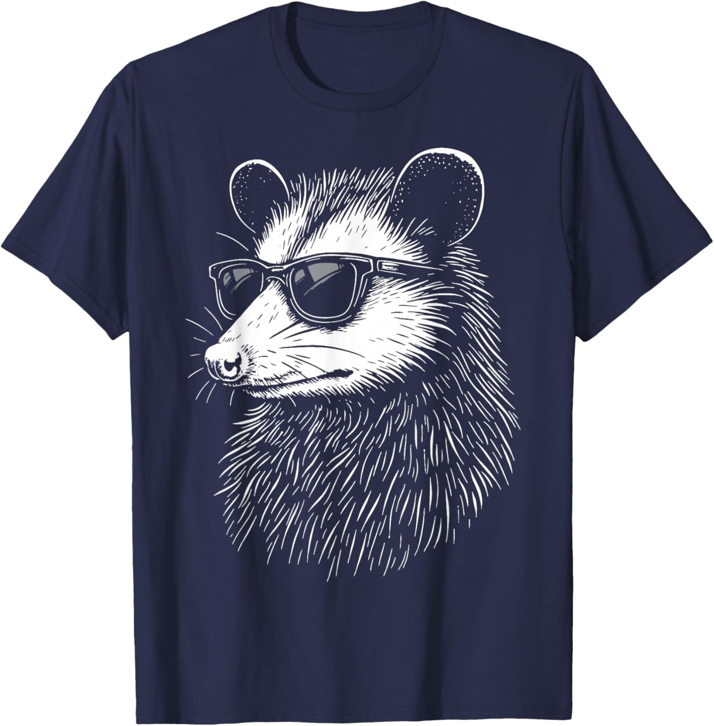 Opossum Sunglasses T-Shirt - T-Shirt | Navy