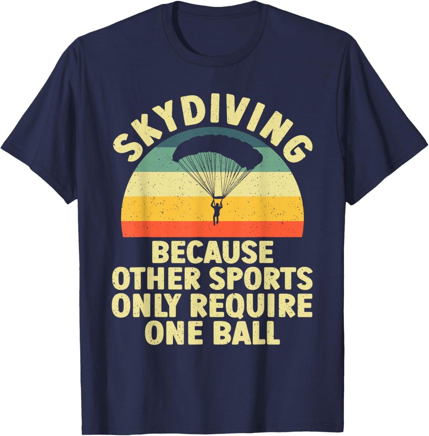 Skydiving Design Women Skydiver Parachute Sky Diving T-Shirt - T-Shirt | Navy