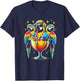 Parrots Drinking Margarita Tropical Birds Vacation Hawaiian T-Shirt - T-Shirt | Navy