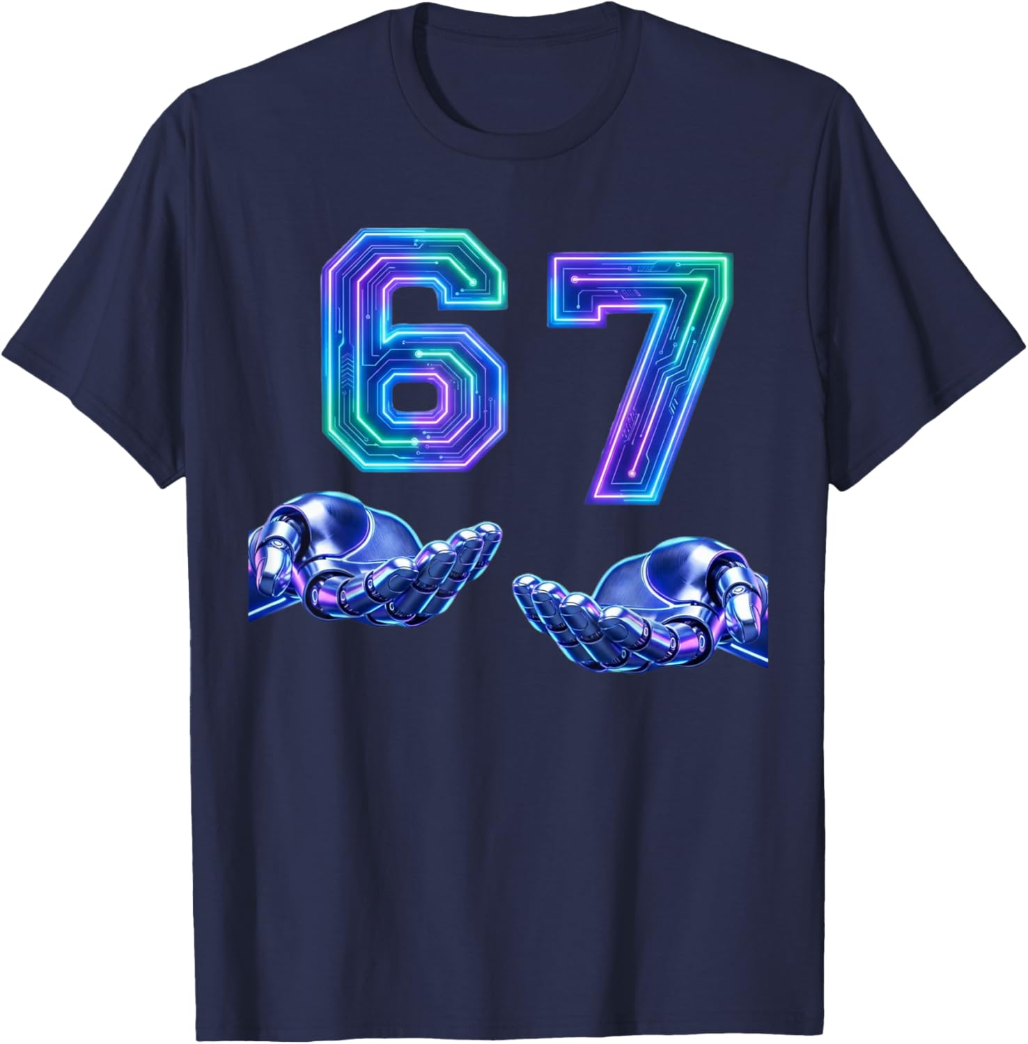 Funny Meme 67 6 7 6/7 6-7 Costumes Shirt for Boys Girls Kids T-Shirt - T-Shirt | Navy