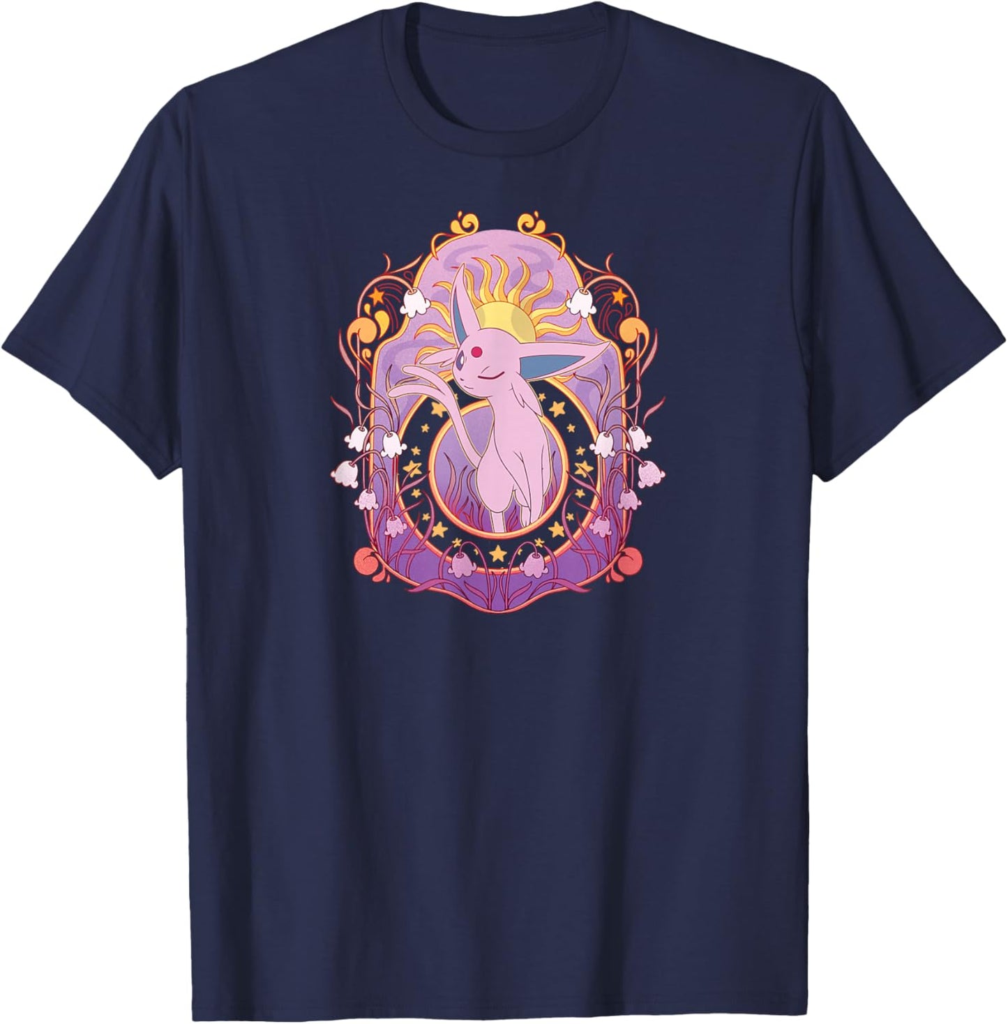 Pokémon - Espeon Eeveelutions Psychic Type T-Shirt - T-Shirt | Navy