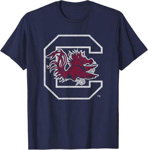 South Carolina Gamecocks Vintage Icon Black T-Shirt - T-Shirt | Navy