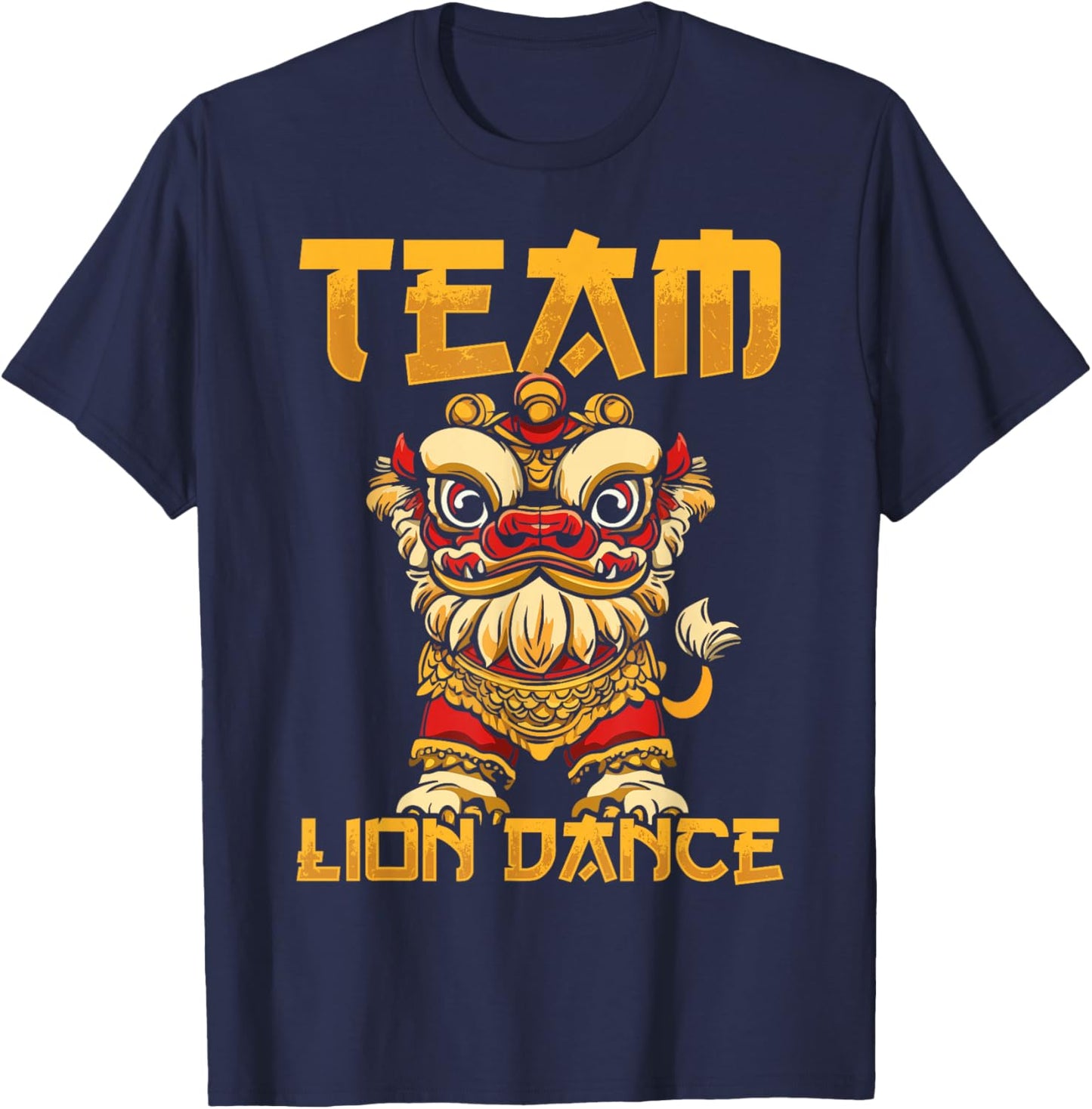 Lion Dance Lunar New Year Chinese New Year Lion Dance T-Shirt - T-Shirt | Navy