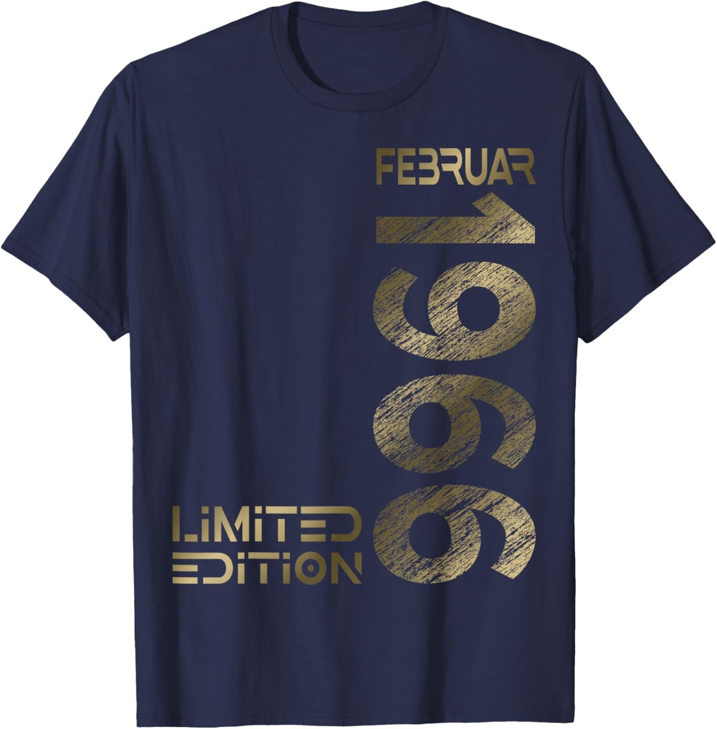 February 1966 Man Woman 60th Birthday Limited Edition T-Shirt - T-Shirt | Navy