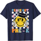 Peace Out Pre K Last Day of School Smile Face Teachers Kids T-Shirt - T-Shirt | Navy