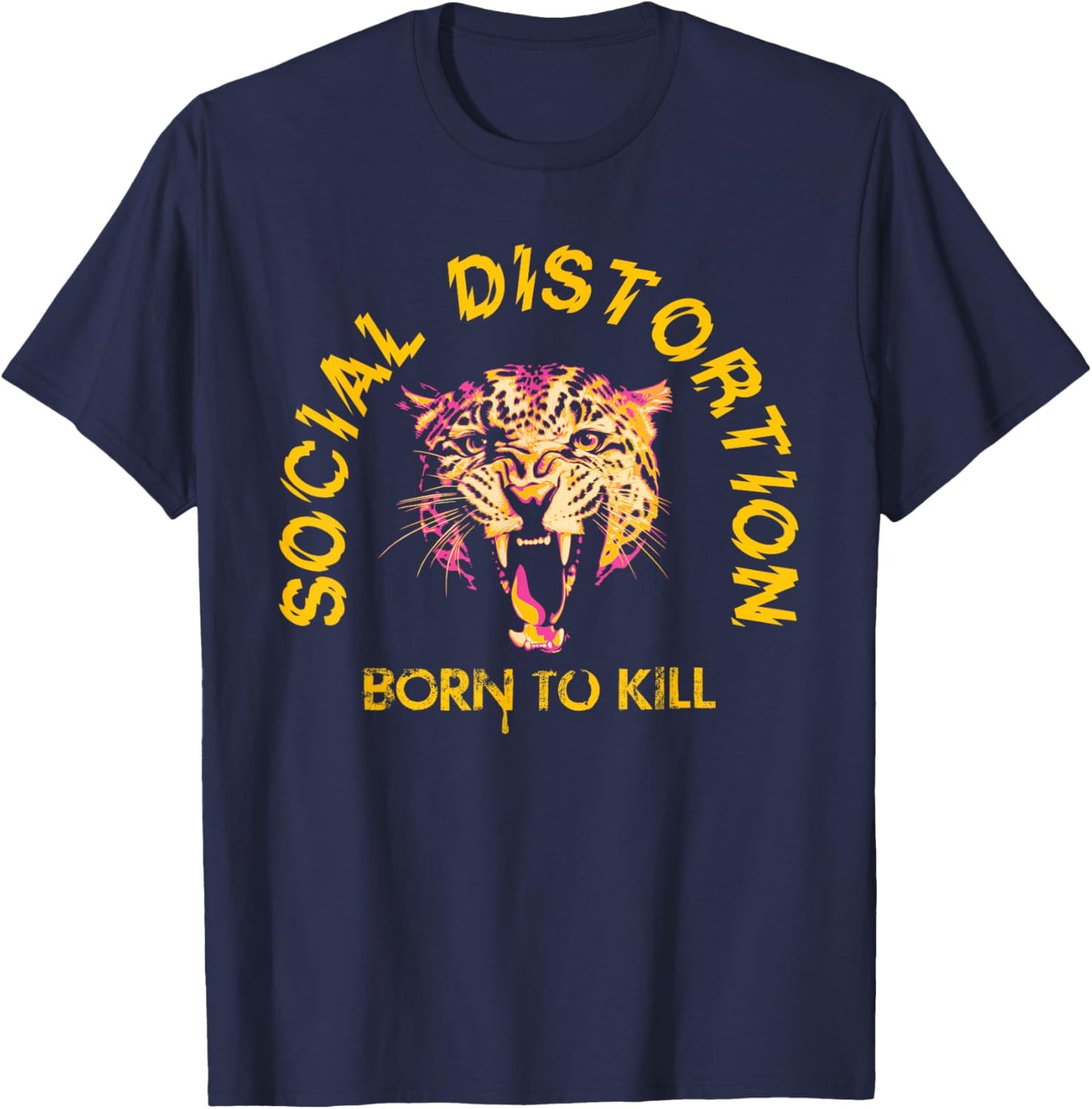 Offizielle Social Distortion Born to Kill T-Shirt - T-Shirt | Navy