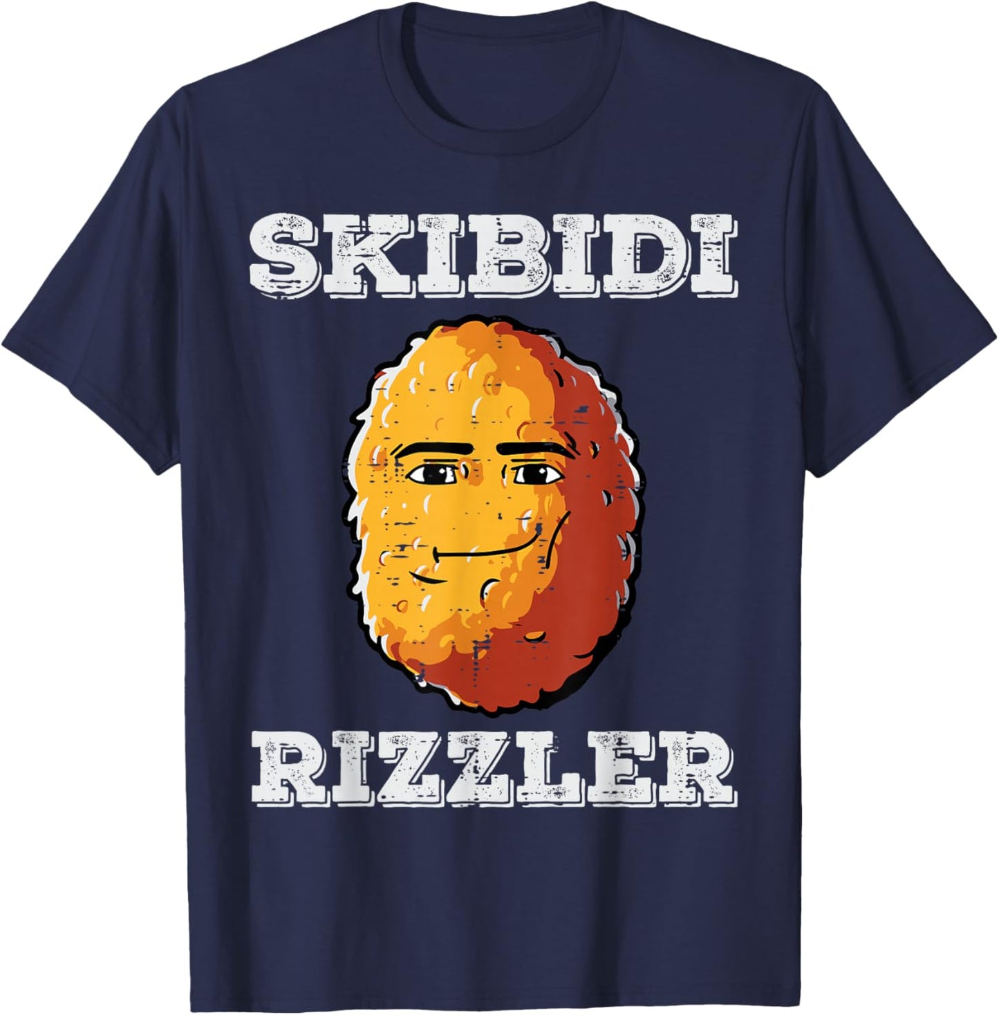 Potato Skibidi Rizzler Funny Saying Meme Men Boys Kids Women T-Shirt - T-Shirt | Navy