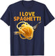 Spaghetti Art Women Meatballs Pasta Lover Spaghetti T-Shirt - T-Shirt | Navy